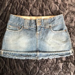 vintage abercrombie and fitch jean skirt